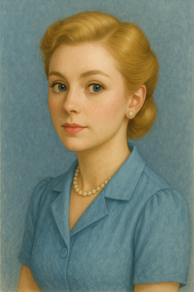 Anna, vintage magazine style