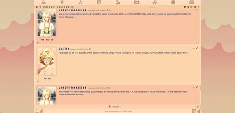 the Sunrise Tearoom during conversation