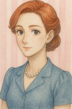 Anna, vintage magazine style